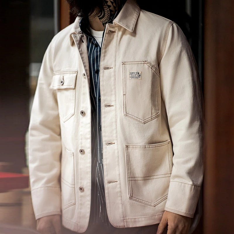 Cotton Lapel Jackets Multi-pocket Short Parkas - Image 8