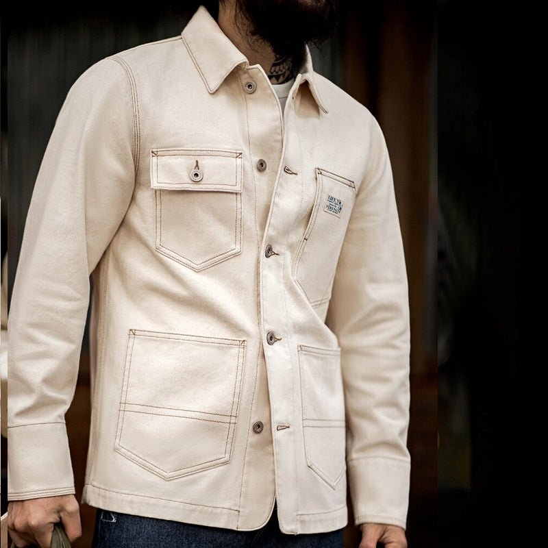 Cotton Lapel Jackets Multi-pocket Short Parkas - Image 11