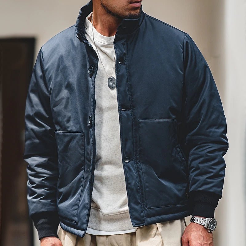 Vintage Thickened Men A1 Bomber Jacket - Image 3