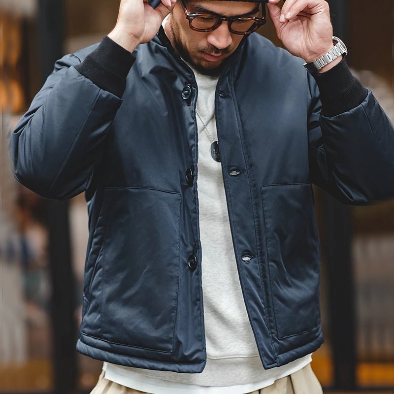 Vintage Thickened Men A1 Bomber Jacket - Image 4