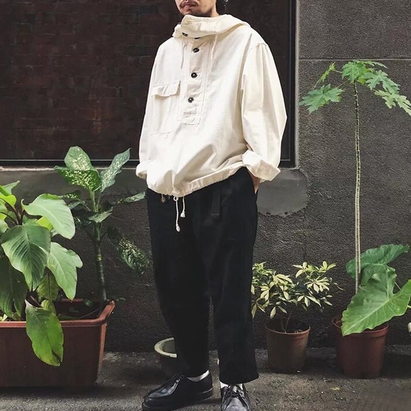 Hoodie Sweatshirt With Rope Hip Hop Coat Loose - Image 9
