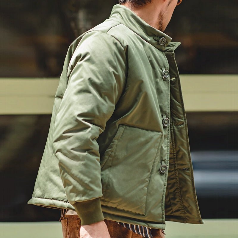 Vintage Thickened Men A1 Bomber Jacket - Image 8
