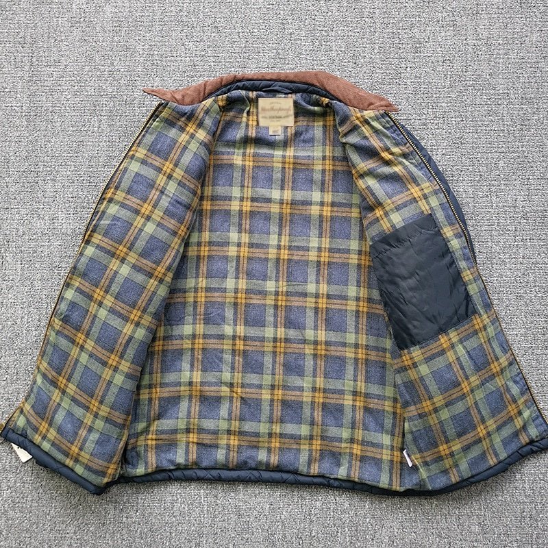 Classic Check Clamp Cotton Winter Men Jacket - Image 11