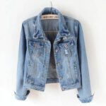 Unisex Jean Jacket Casual Basic Outerwear