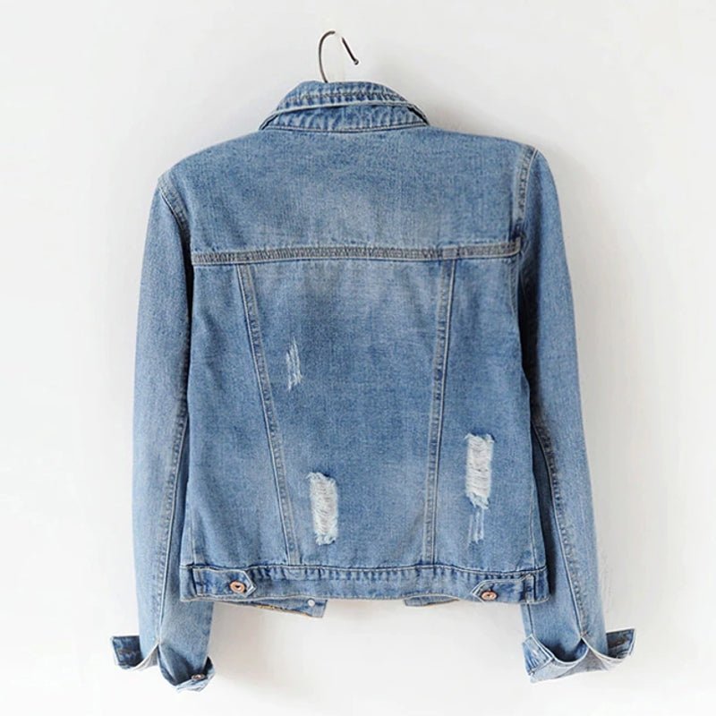 Unisex Jean Jacket Casual Basic Outerwear - Image 2