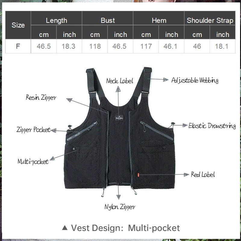 Working Vest Multi Pocket Waistcoat Satchel Jacket - Image 5