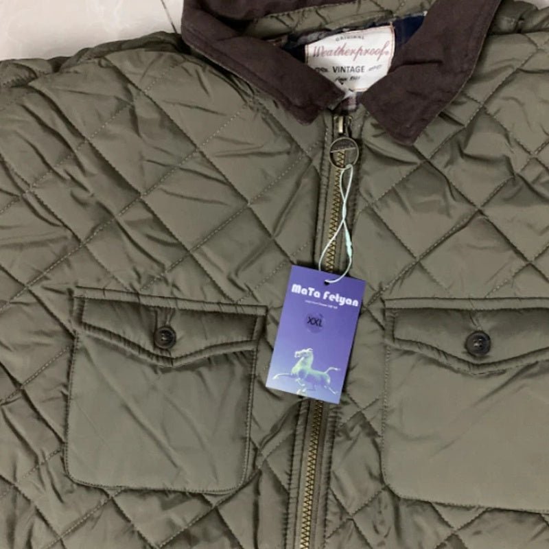 Classic Check Clamp Cotton Winter Men Jacket - Image 3