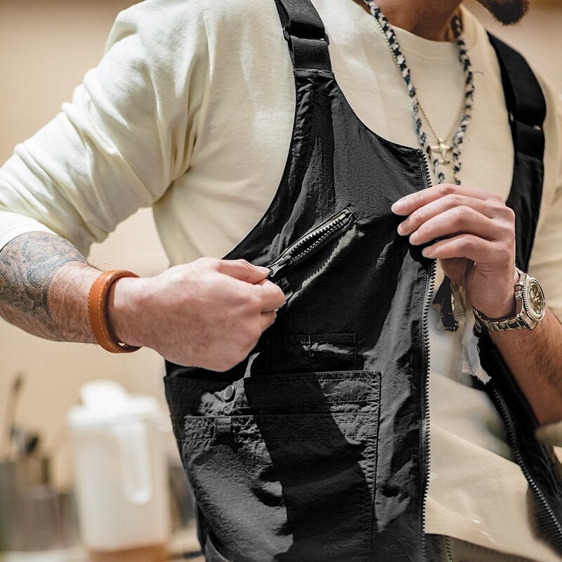 Working Vest Multi Pocket Waistcoat Satchel Jacket - Image 13