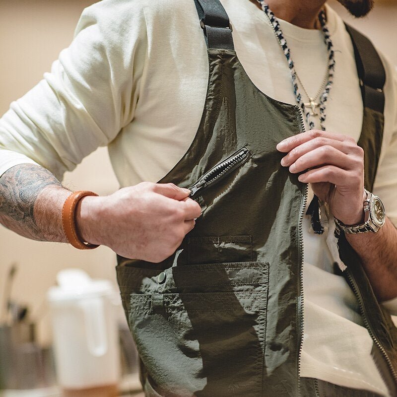 Working Vest Multi Pocket Waistcoat Satchel Jacket - Image 4