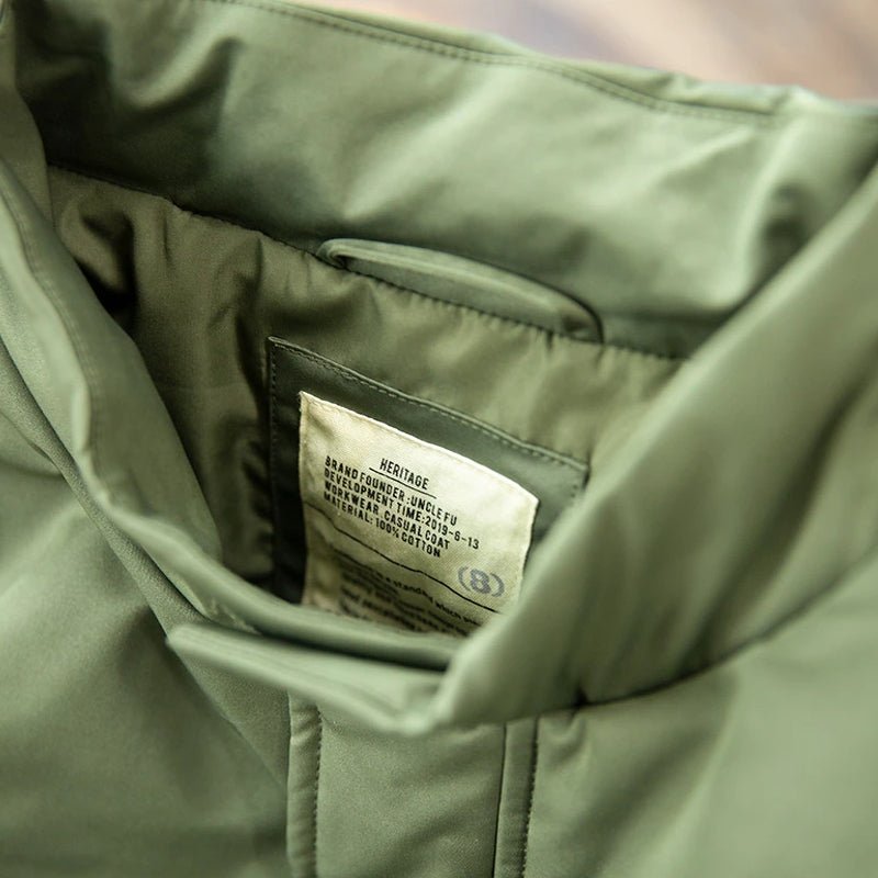 Vintage Thickened Men A1 Bomber Jacket - Image 9