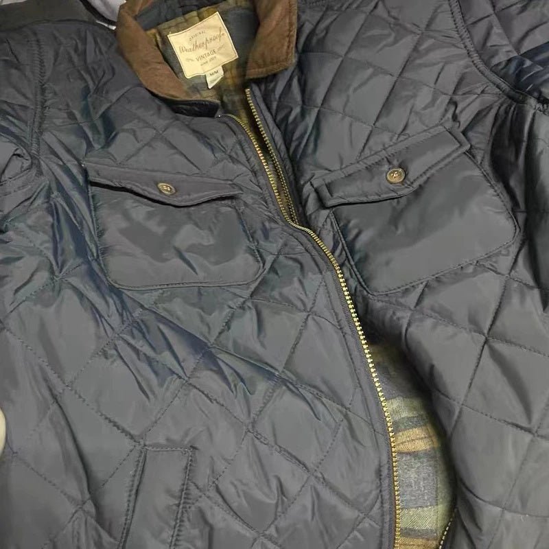 Classic Check Clamp Cotton Winter Men Jacket - Image 2