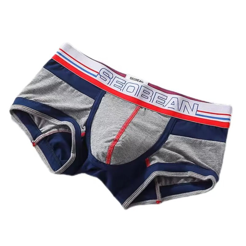 Men Cotton Medium Low Waist Flat Angle Underwear - Image 10
