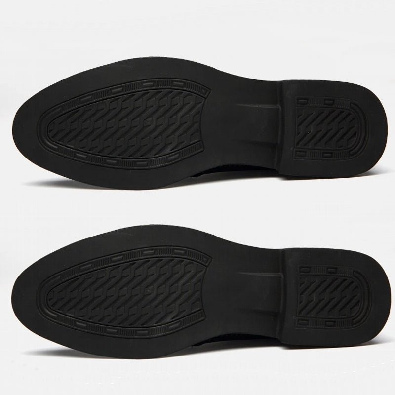 Men Formal Elevator Shoes Invisible 6cm Split Leather Shoes - Image 4