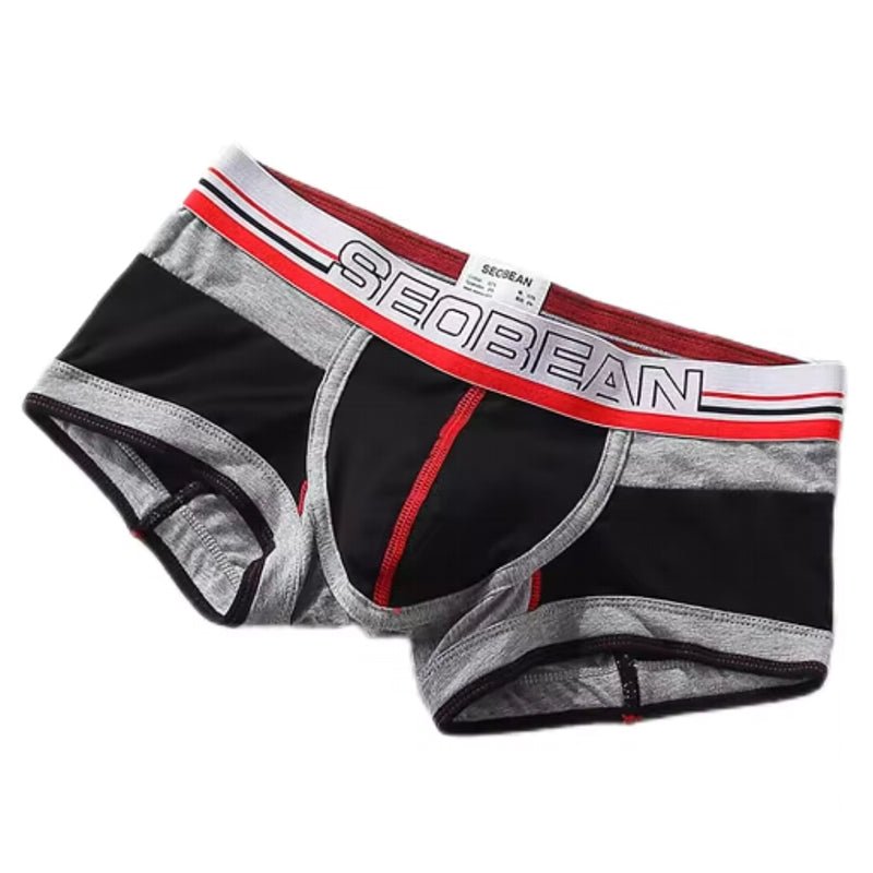 Men Cotton Medium Low Waist Flat Angle Underwear - Image 9