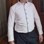 Men Business Classic Striped Tuxedo Shirts