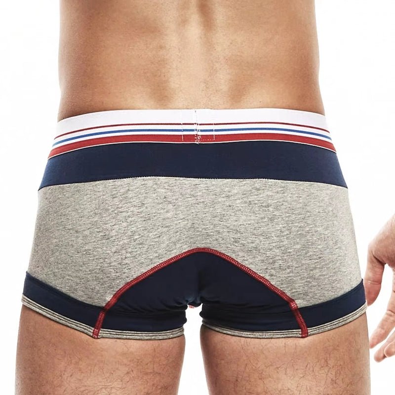 Men Cotton Medium Low Waist Flat Angle Underwear - Image 7