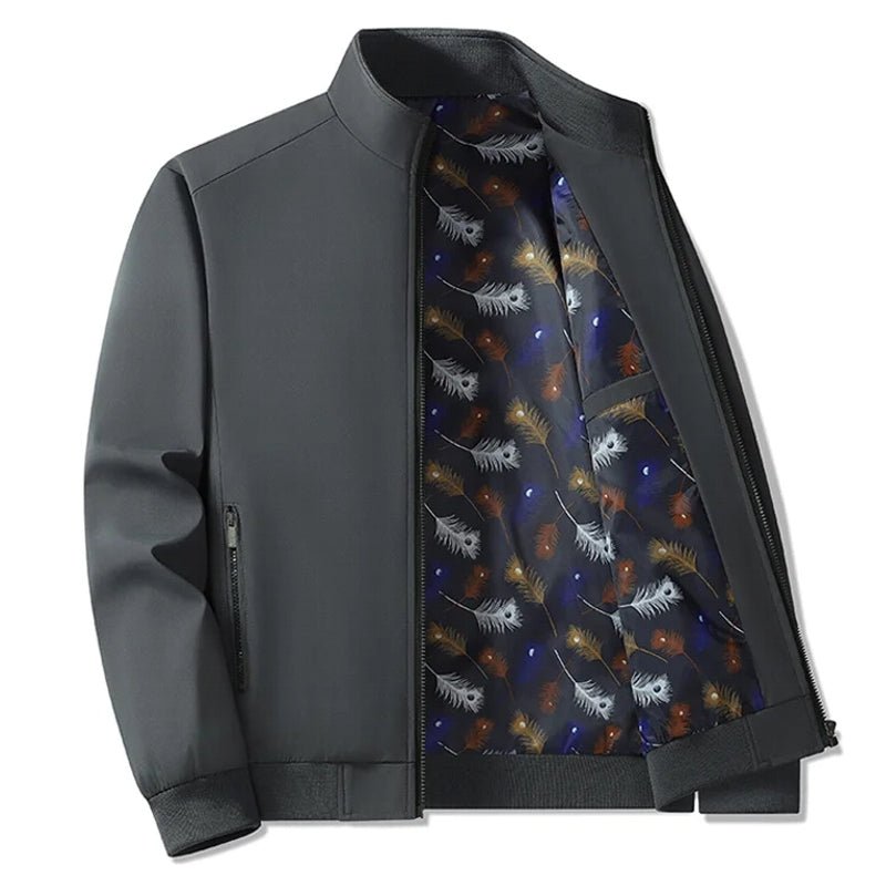 Men Stand Collar Windbreaker Sport Coat - Image 2