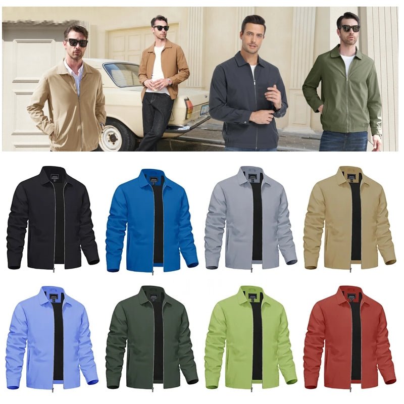 Modern Work Outings Coat With Zipper Pockets - Image 2