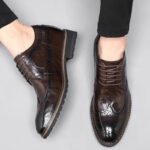 Retro Gentleman Formal Carved Oxford Height Increasing Shoes
