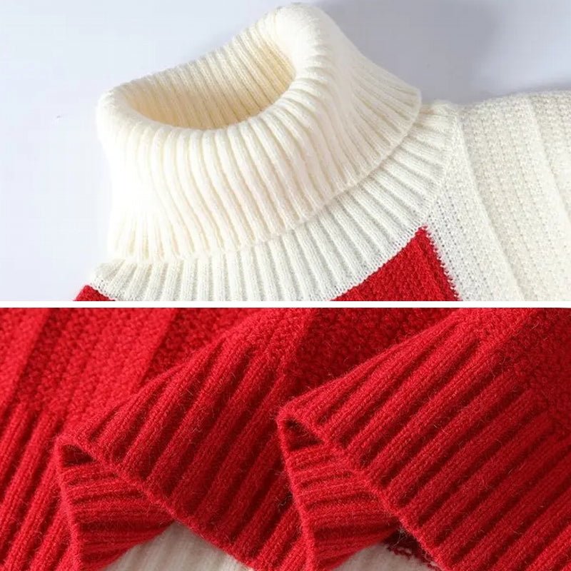 Fashion Autumn Winter Warm Pullover High Collar Sweater - Image 13