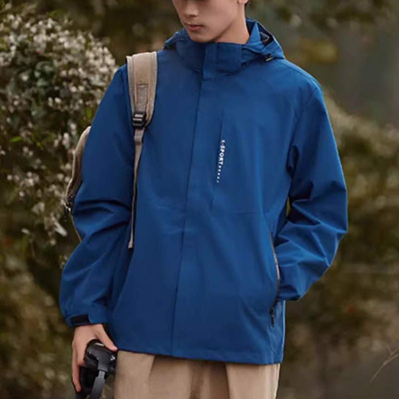 Outdoor Waterproof and Windproof Hooded Windbreaker Coats - Image 10