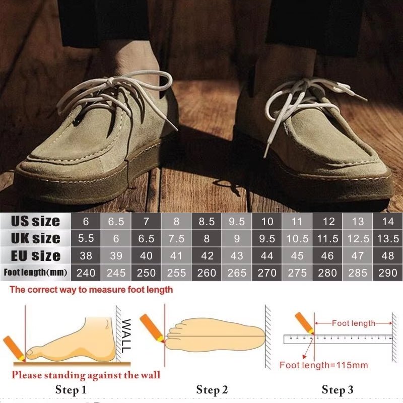 Fashion Men Classic Retro Suede Shoes - Image 7