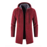 Warm Zipper Medium Long Cardigan Sweaters