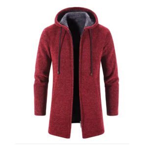 Warm Zipper Medium Long Cardigan Sweaters