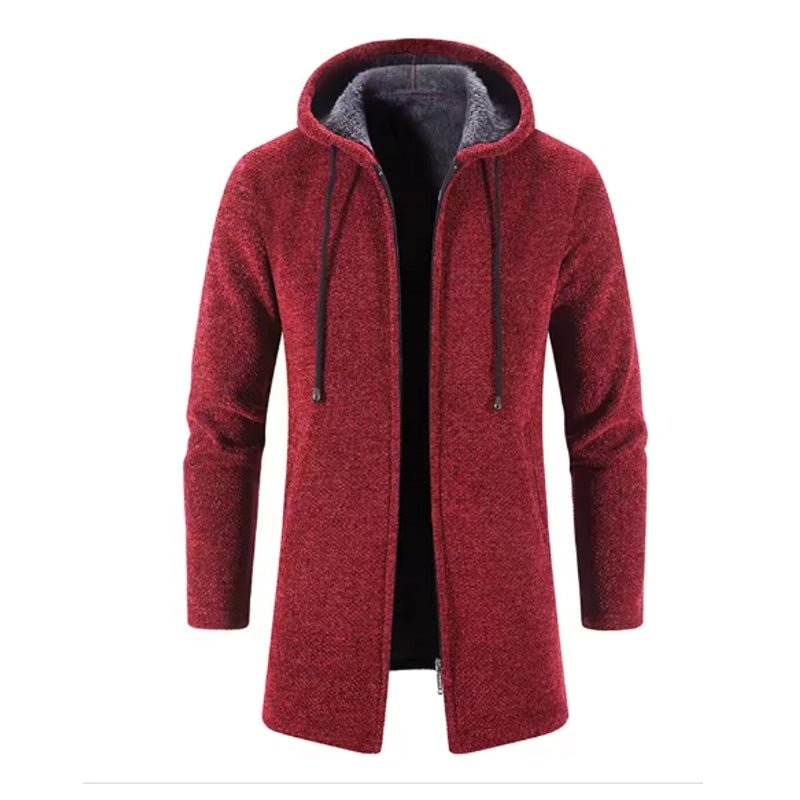 Warm Zipper Medium Long Cardigan Sweaters