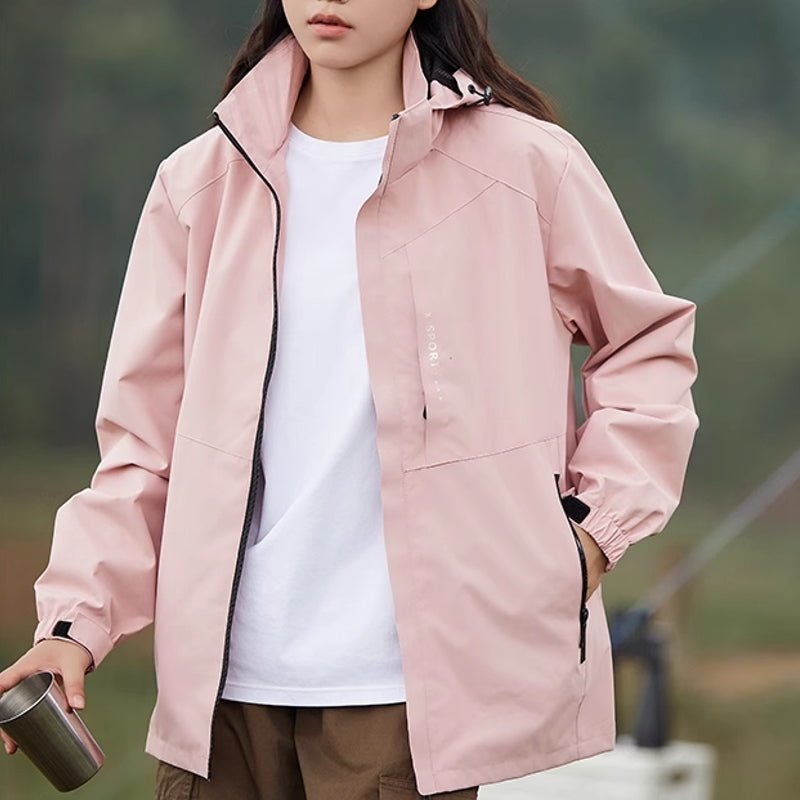 Outdoor Waterproof and Windproof Hooded Windbreaker Coats - Image 14