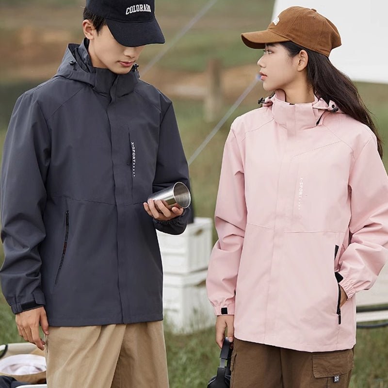 Outdoor Waterproof and Windproof Hooded Windbreaker Coats - Image 15