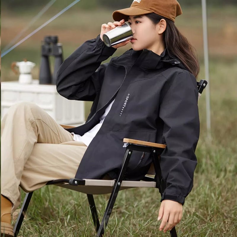 Outdoor Waterproof and Windproof Hooded Windbreaker Coats - Image 17