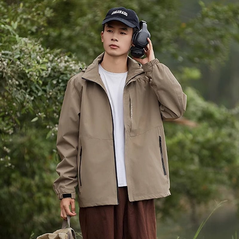 Outdoor Waterproof and Windproof Hooded Windbreaker Coats - Image 19
