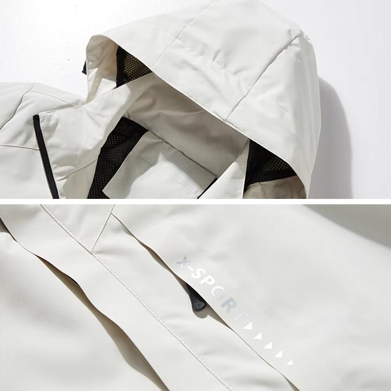 Outdoor Waterproof and Windproof Hooded Windbreaker Coats - Image 25