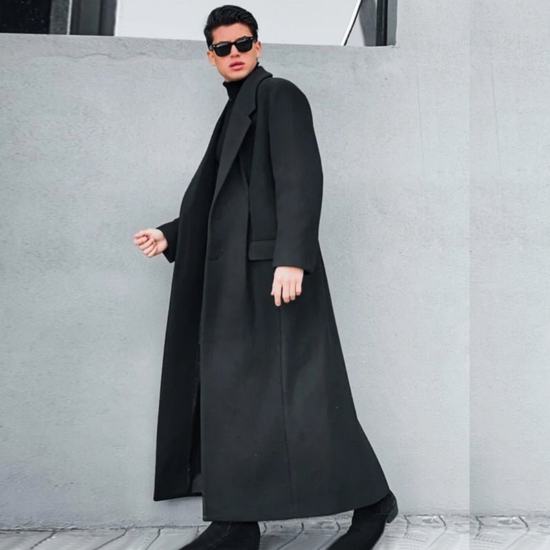 Winter Extra Long Warm Wool Blends Coat