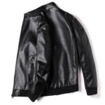 Men Coats Motorcycle Leather Jacket Winter Overcoat