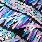 Unique Design Striped Sequin Host Stage Suit Bar Jacket
