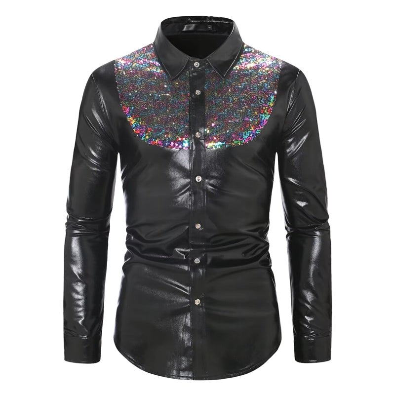 Dance Club Wear Hip Hop Shirt Men Shirts - Image 4