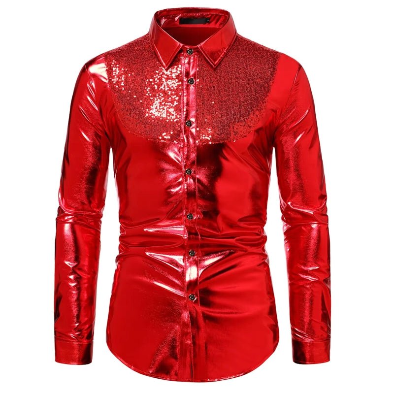 Dance Club Wear Hip Hop Shirt Men Shirts - Image 8