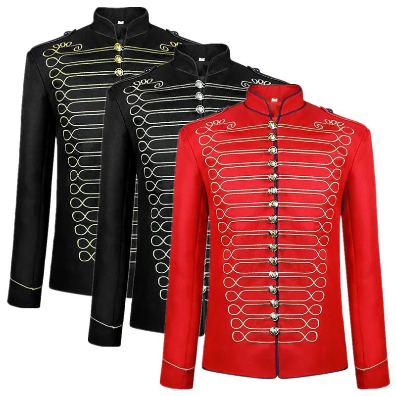 Cosplay Costume Standing Collar Embroidered Suit Jacket - Image 3