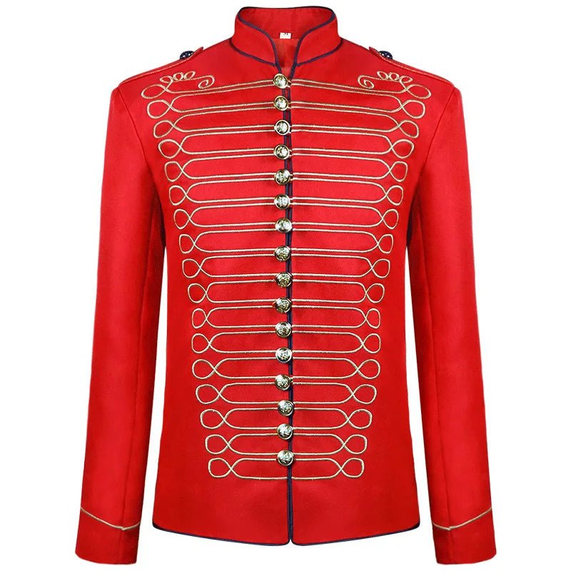 Cosplay Costume Standing Collar Embroidered Suit Jacket