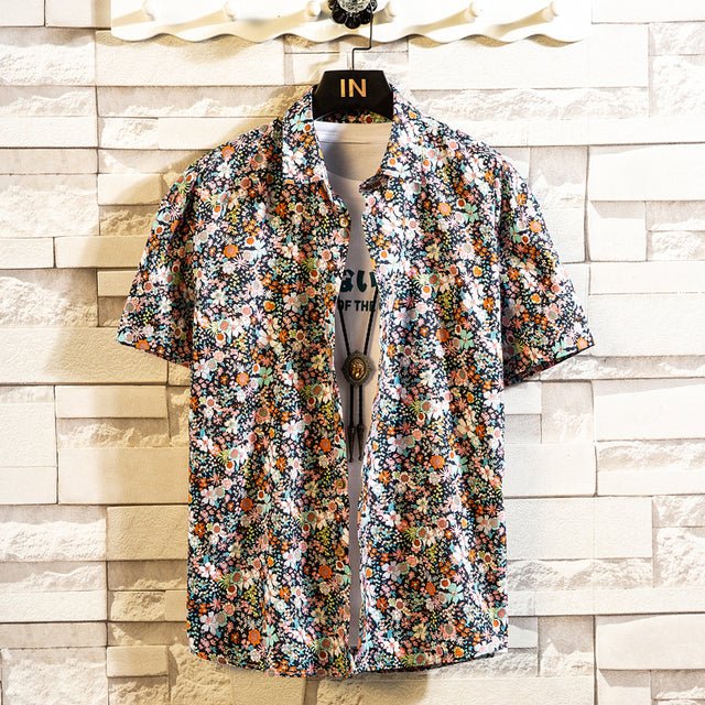 Cotton Mens Floral Shirt - Image 2