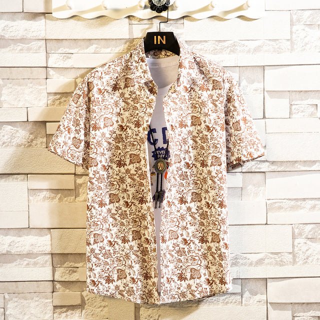 Cotton Mens Floral Shirt - Image 6