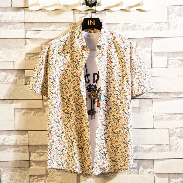 Cotton Mens Floral Shirt - Image 7