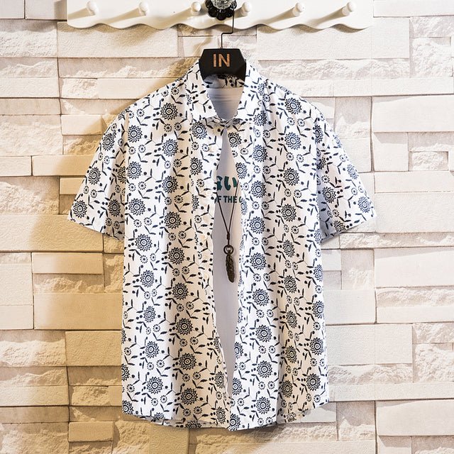 Cotton Mens Floral Shirt - Image 8