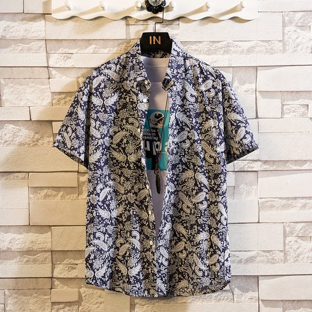 Cotton Mens Floral Shirt - Image 9
