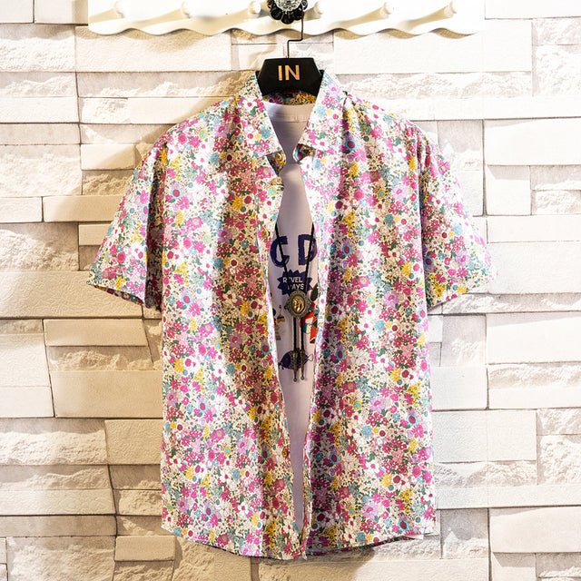 Cotton Men's Hawaiian Shirt - Image 2