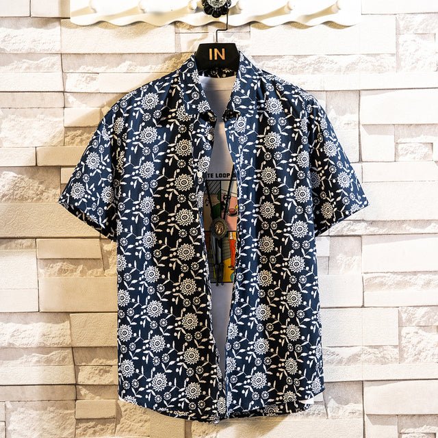 Cotton Men's Hawaiian Shirt - Image 3