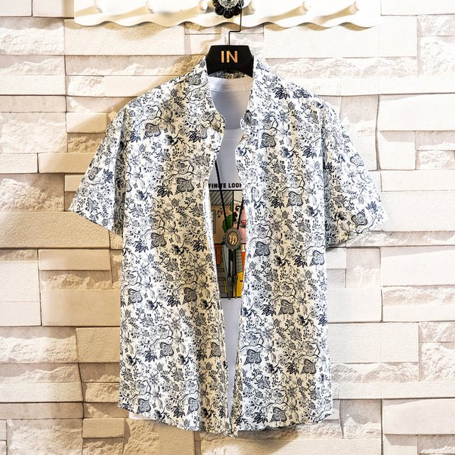 Cotton Men's Hawaiian Shirt - Image 4