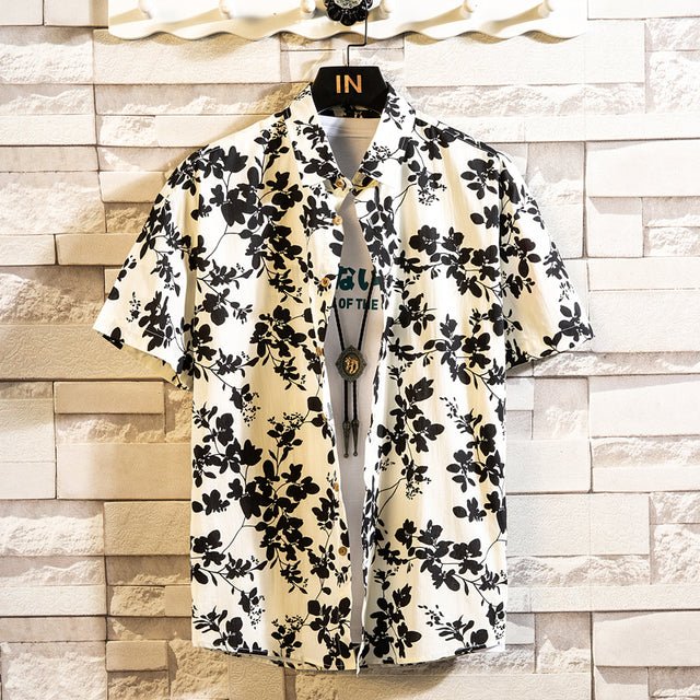 Cotton Men's Hawaiian Shirt - Image 9